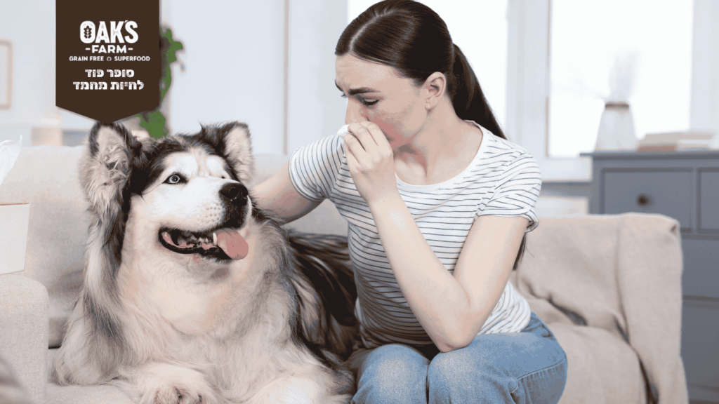 כלב עם ריח רע